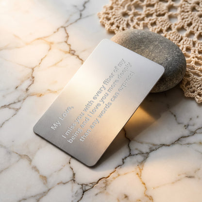 Engraved Metal Wallet Card