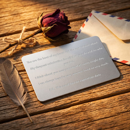 Engraved Metal Wallet Card