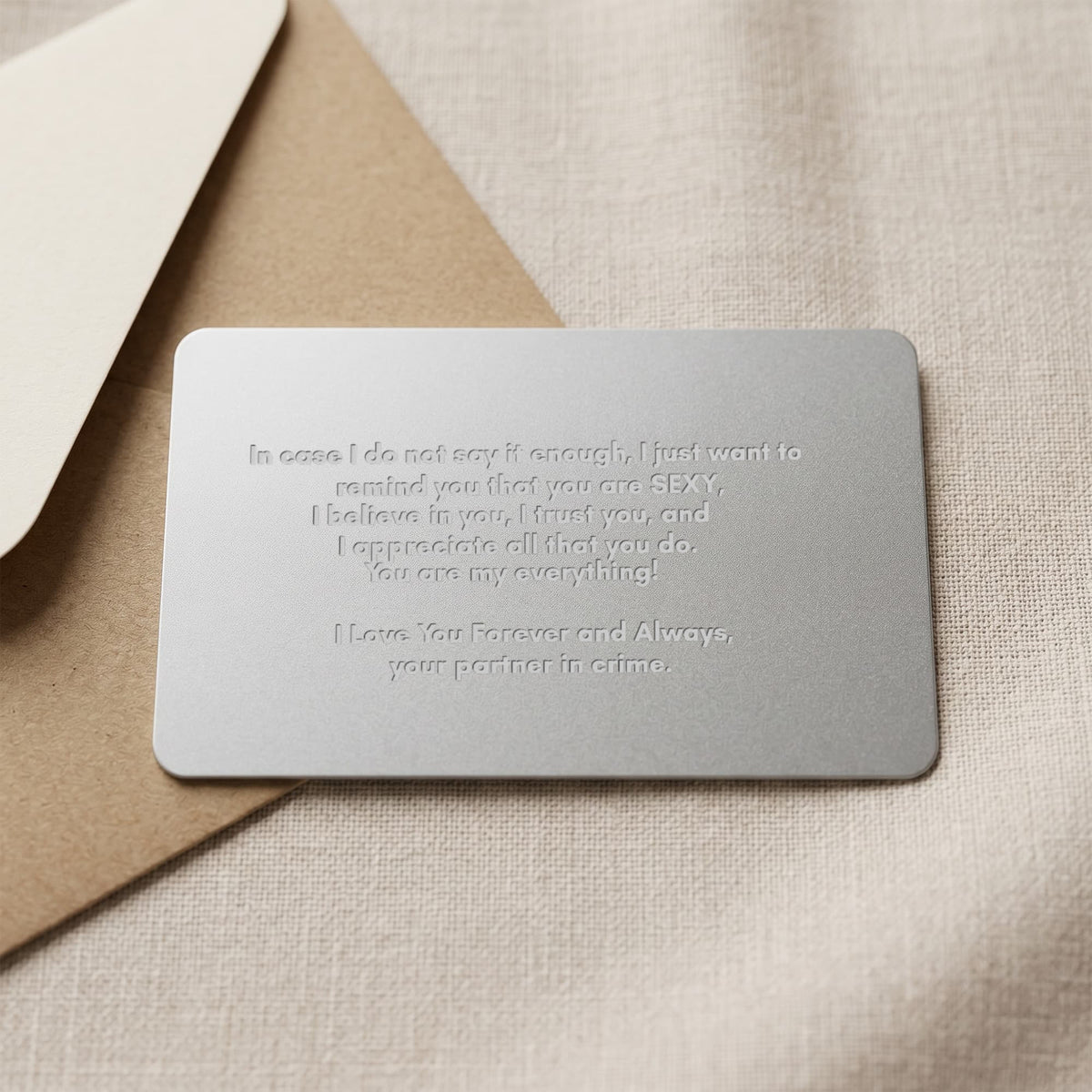 Engraved Wallet Card