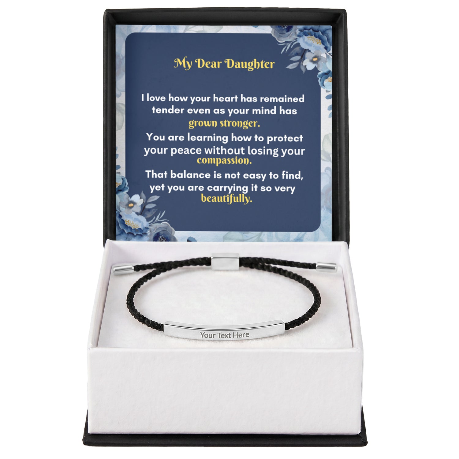 Custom Engraved Bar Bracelet
