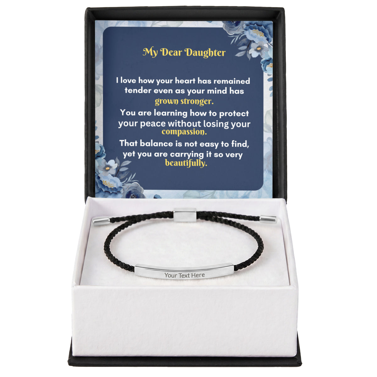 Custom Engraved Bar Bracelet