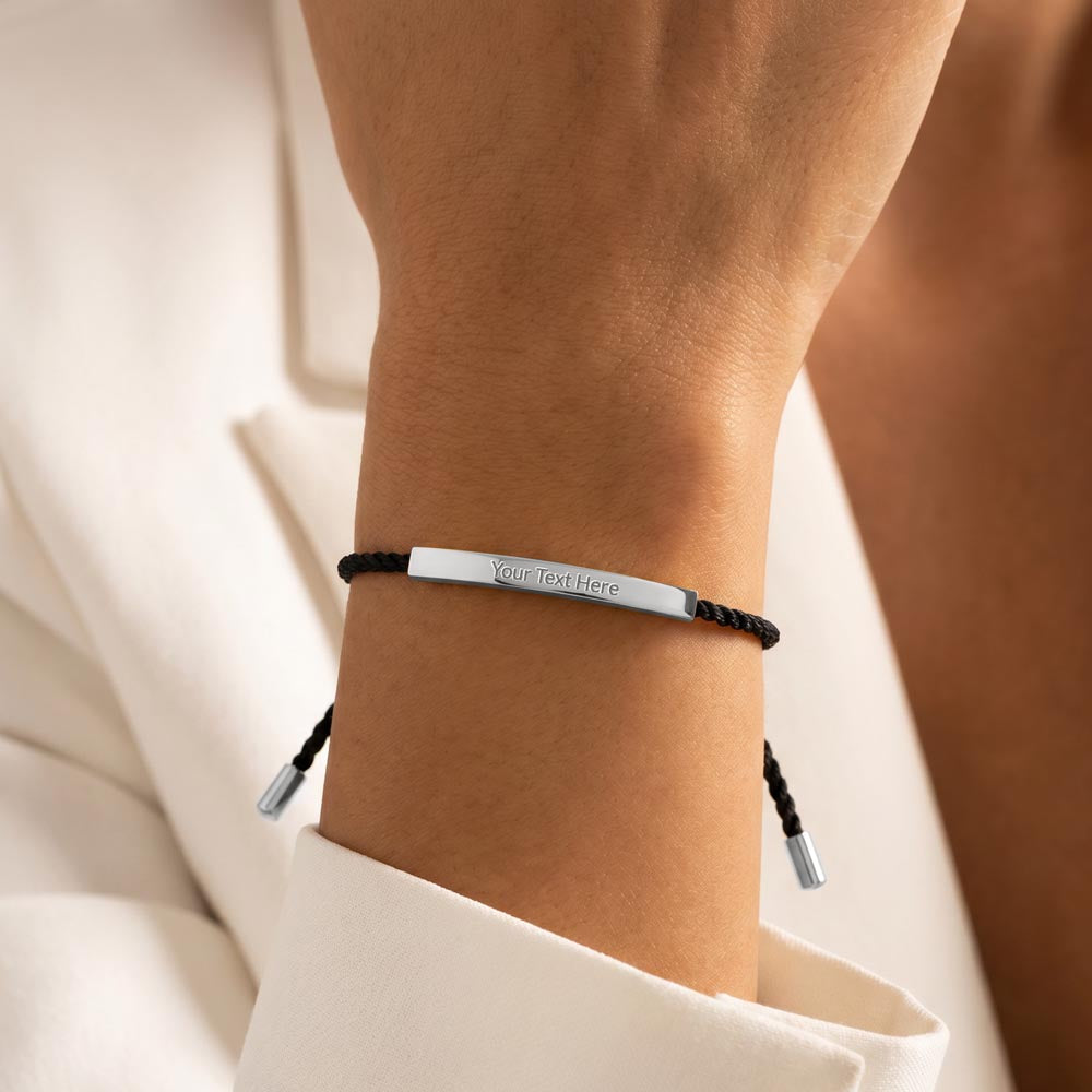 Custom Engraved Bar Bracelet