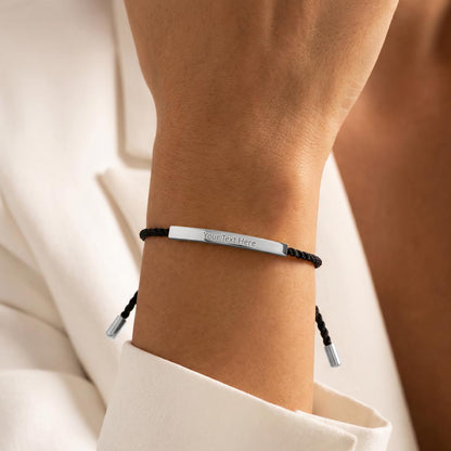 Custom Engraved Bar Bracelet