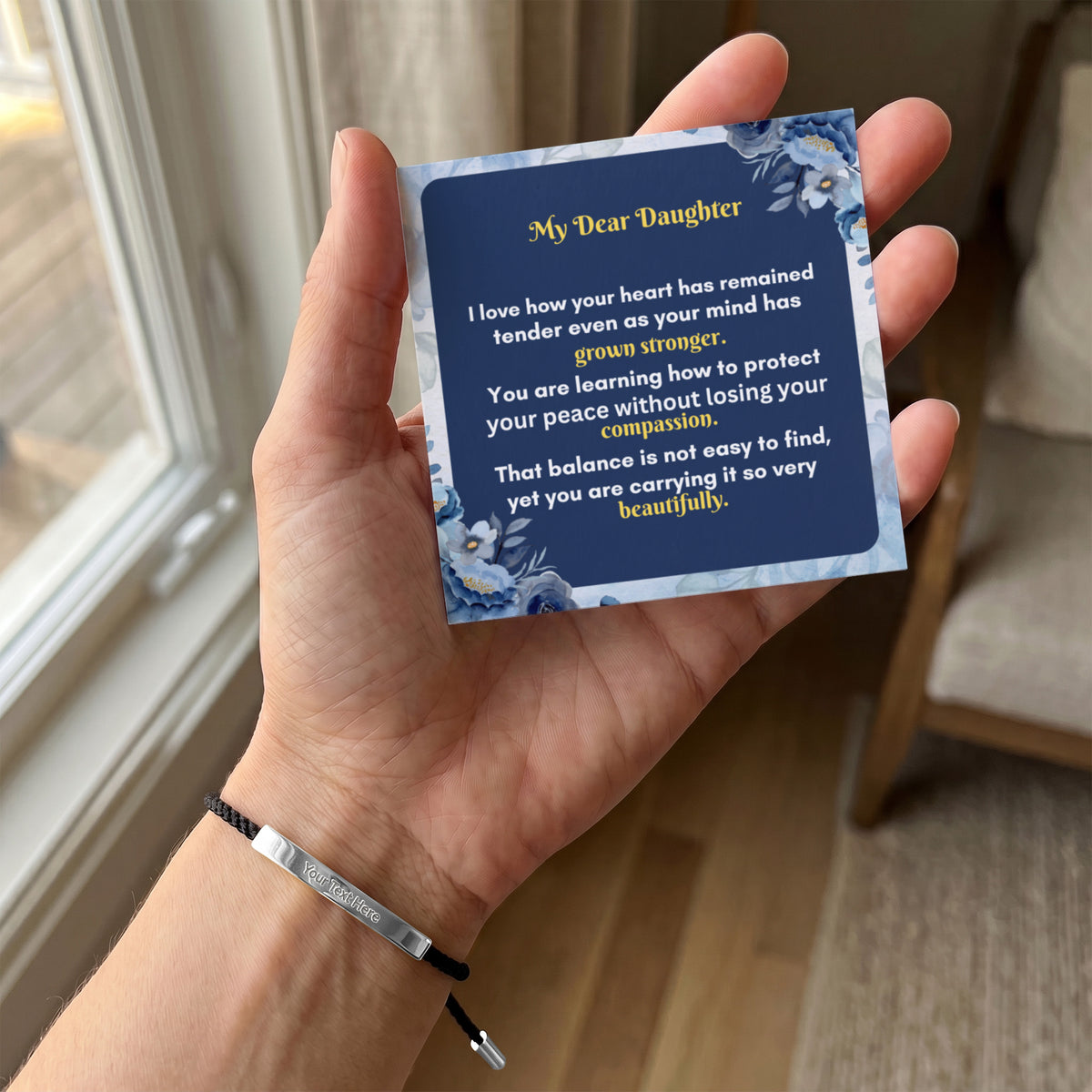 Custom Engraved Bar Bracelet
