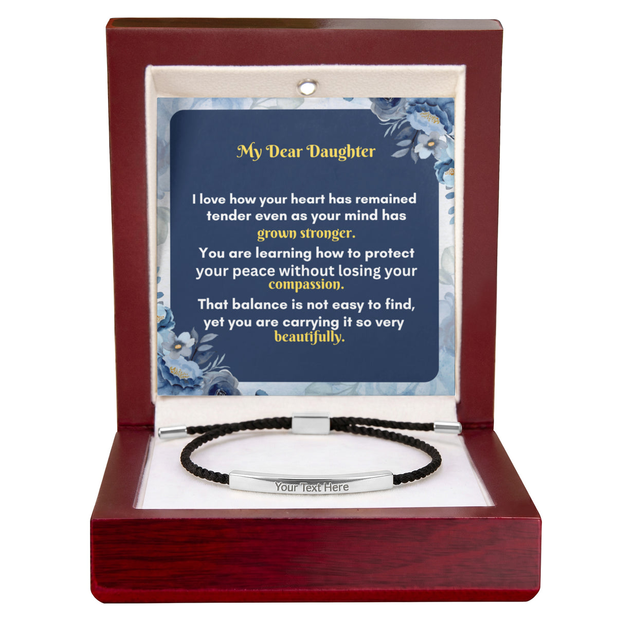 Custom Engraved Bar Bracelet