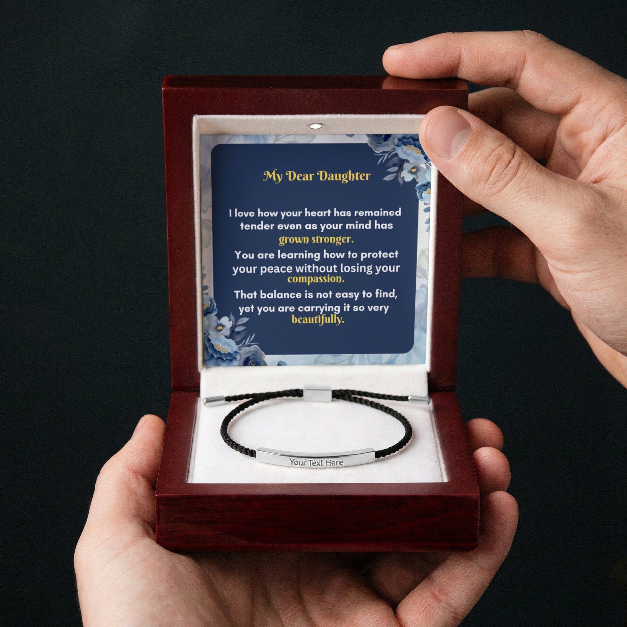 Custom Engraved Bar Bracelet