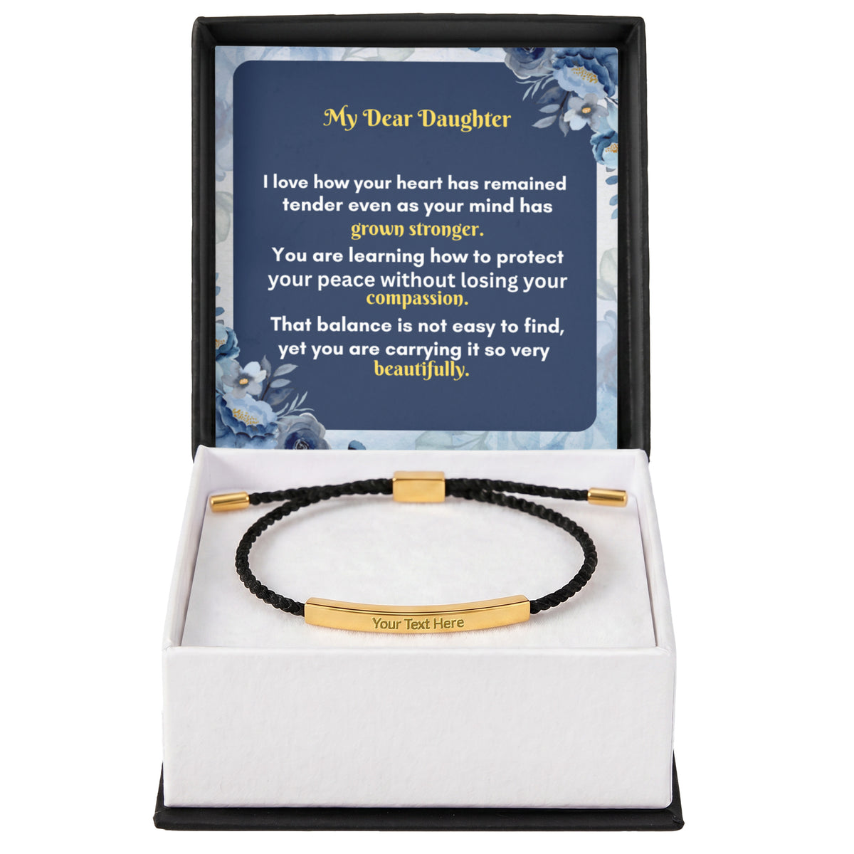 Custom Engraved Bar Bracelet