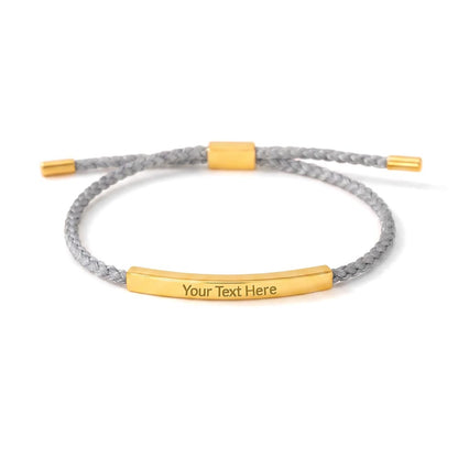Custom Engraved Bar Bracelet