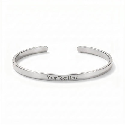 Custom Engraved Cuff Bracelet   New Product!