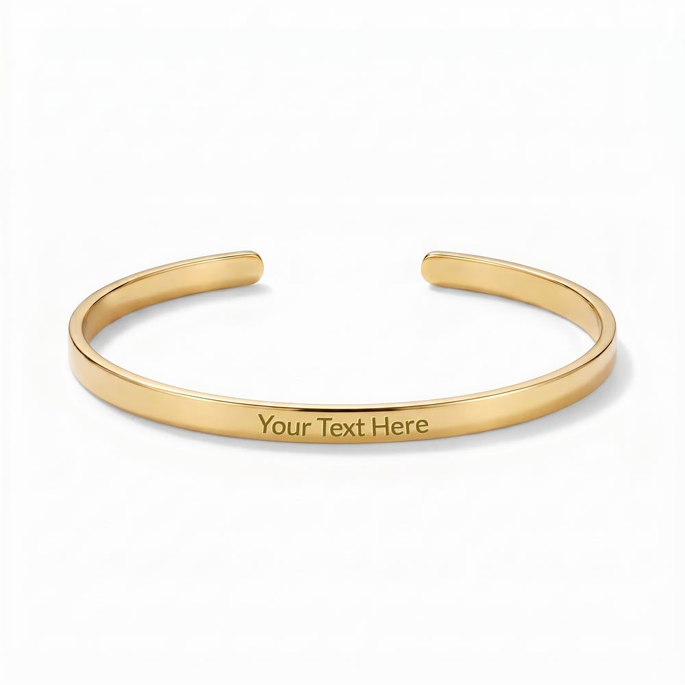 Custom Engraved Cuff Bracelet   New Product!