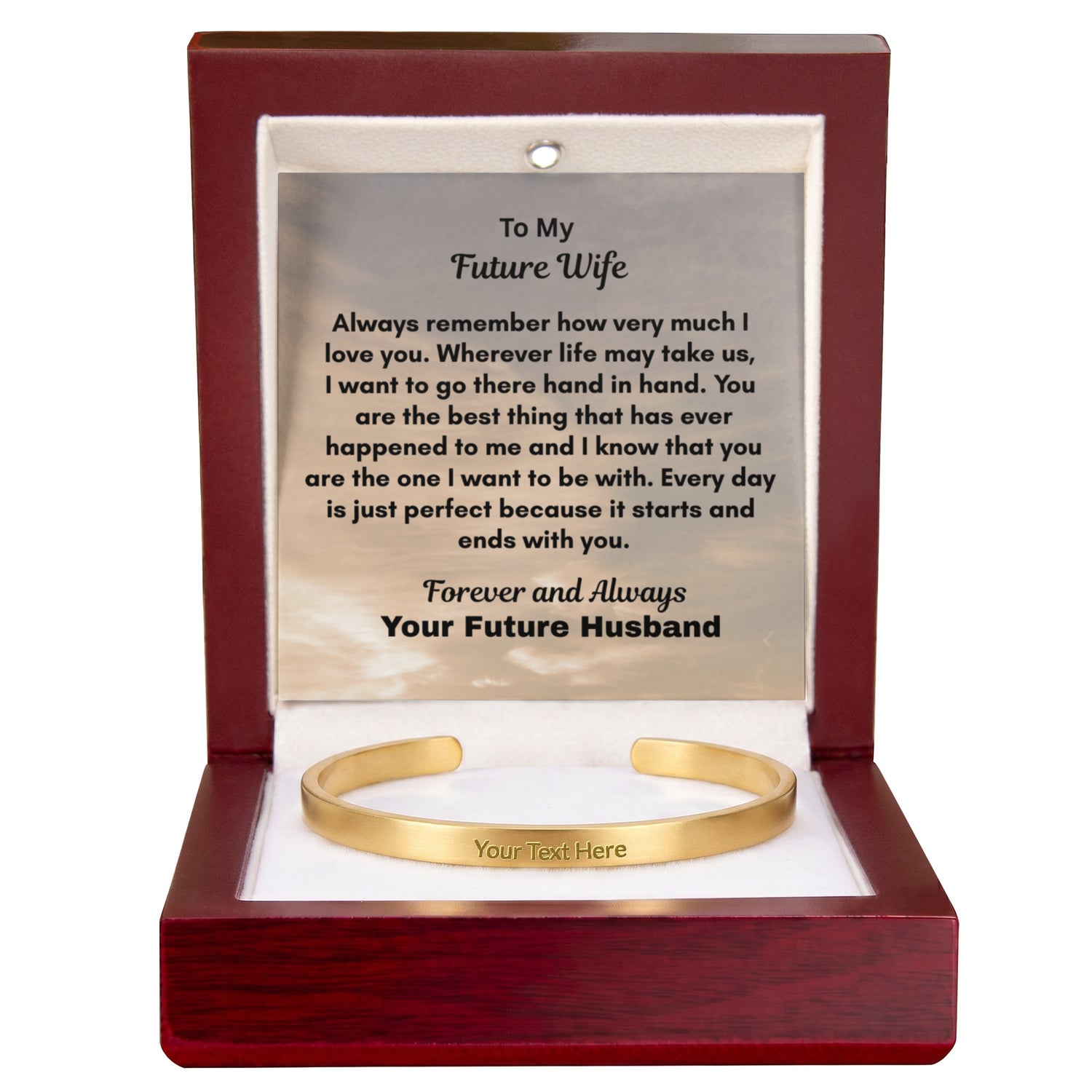 Custom Engraved Cuff Bracelet   New Product!