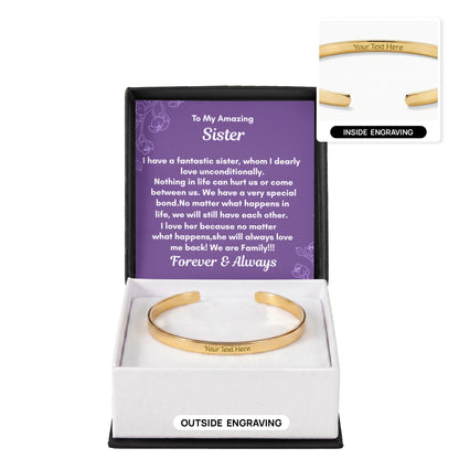 Custom Engraved Cuff Bracelet