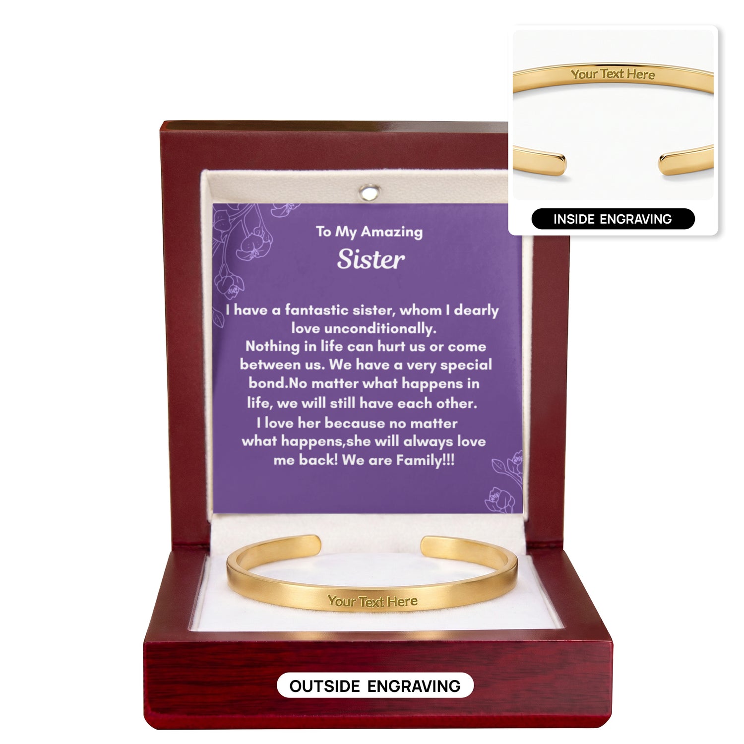Custom Engraved Cuff Bracelet
