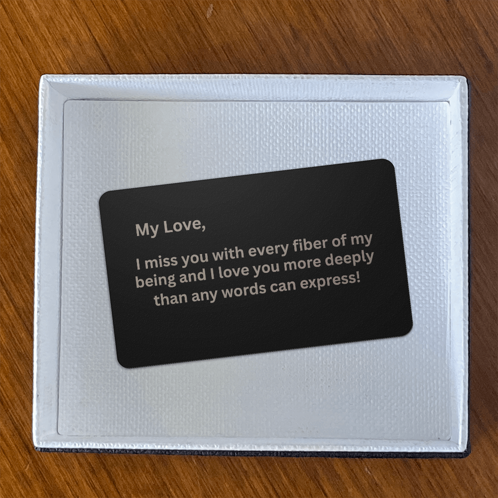 Engraved Metal Wallet Card