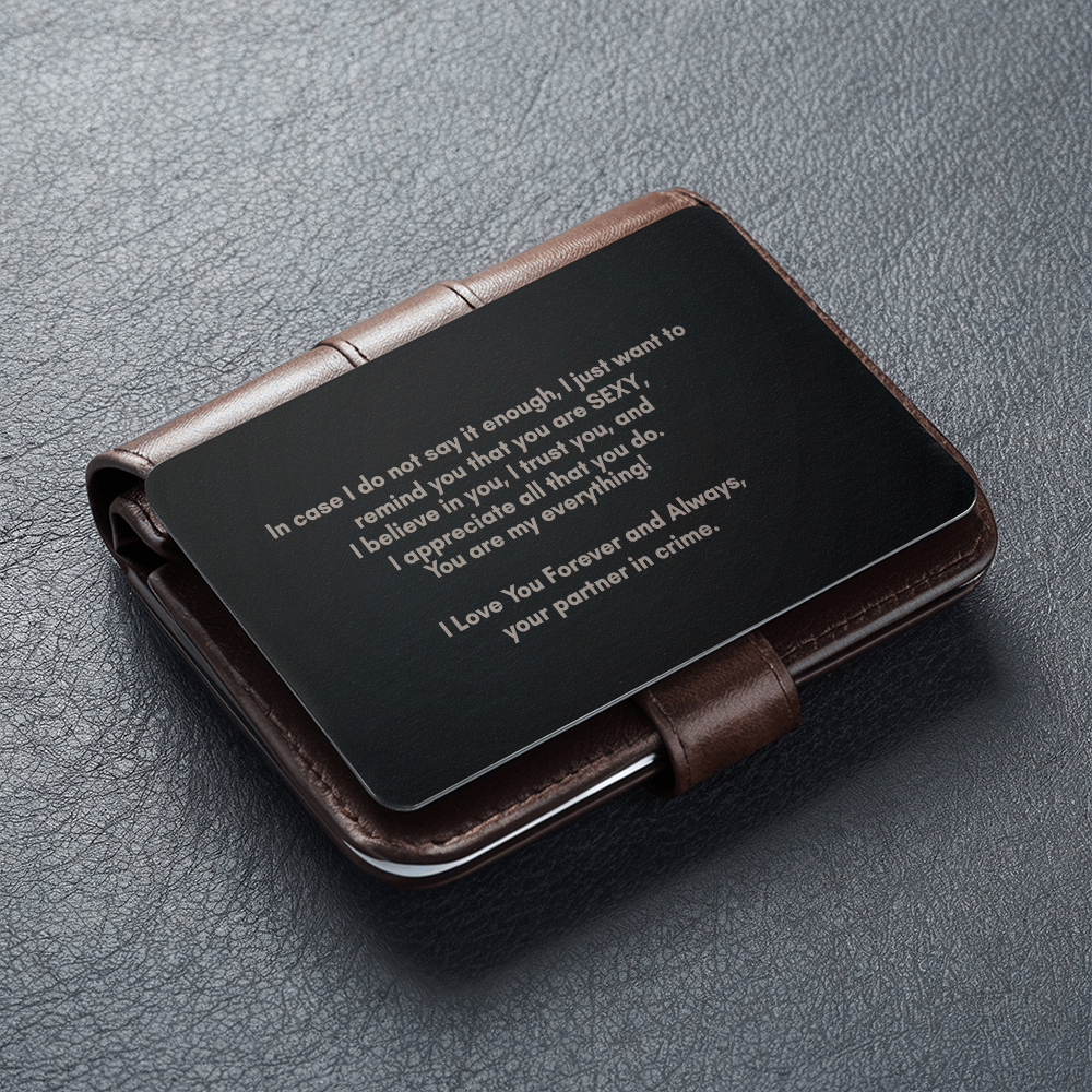 Engraved Wallet Card