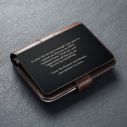 Engraved Wallet Card