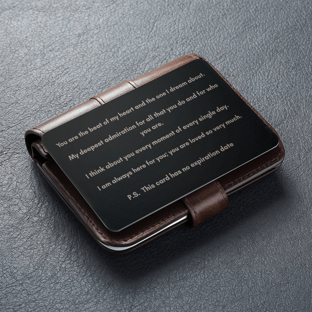 Engraved Metal Wallet Card