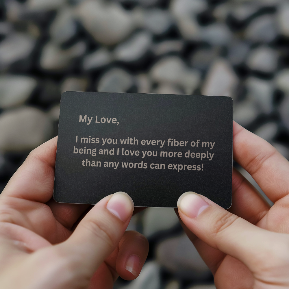 Engraved Metal Wallet Card