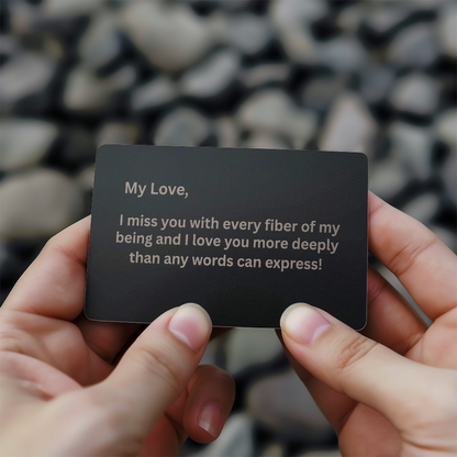 Engraved Metal Wallet Card