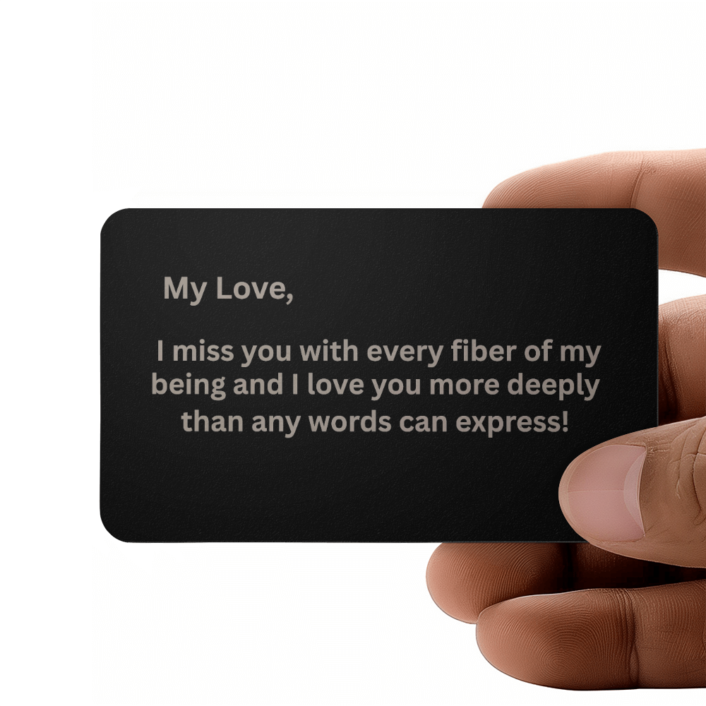 Engraved Metal Wallet Card