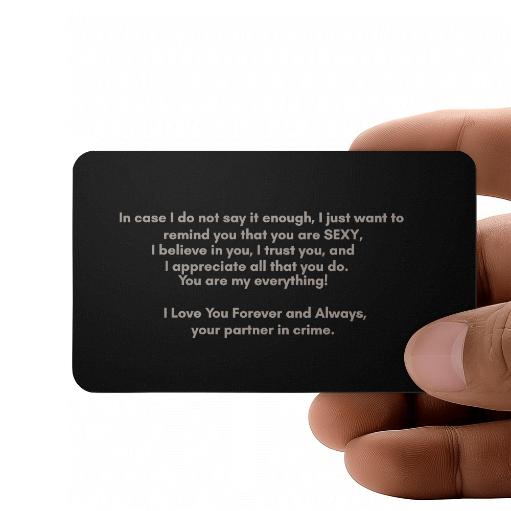Engraved Wallet Card