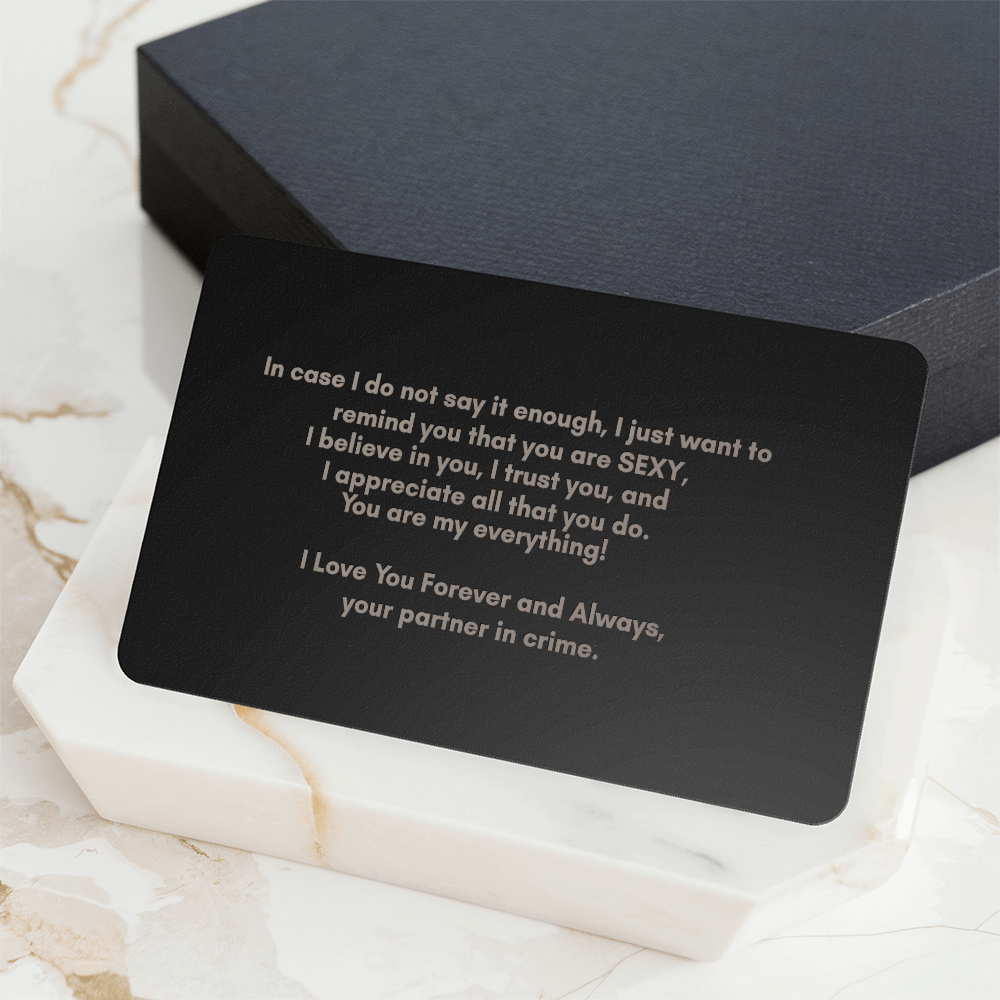 Engraved Wallet Card