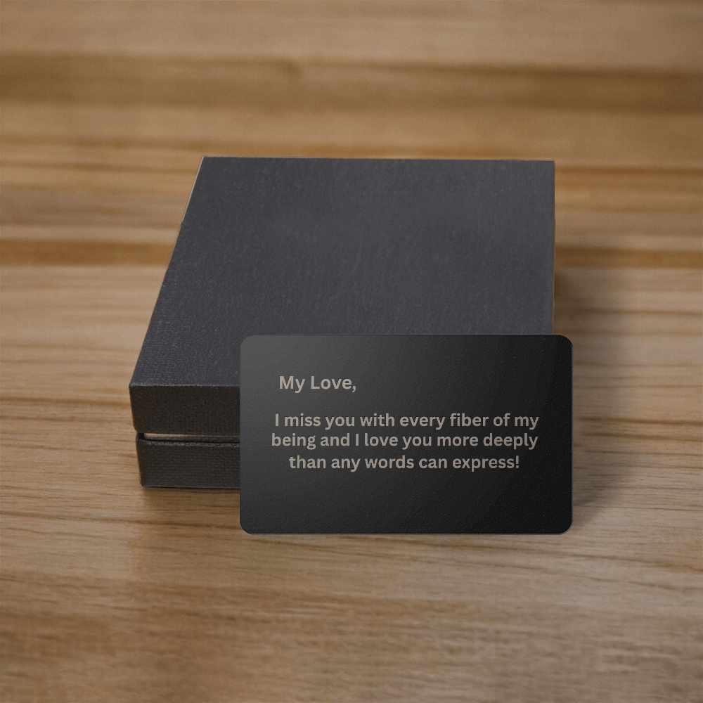 Engraved Metal Wallet Card