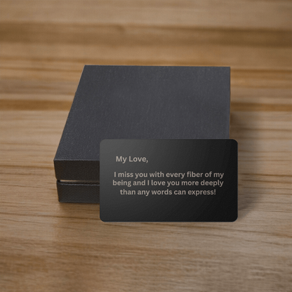 Engraved Metal Wallet Card