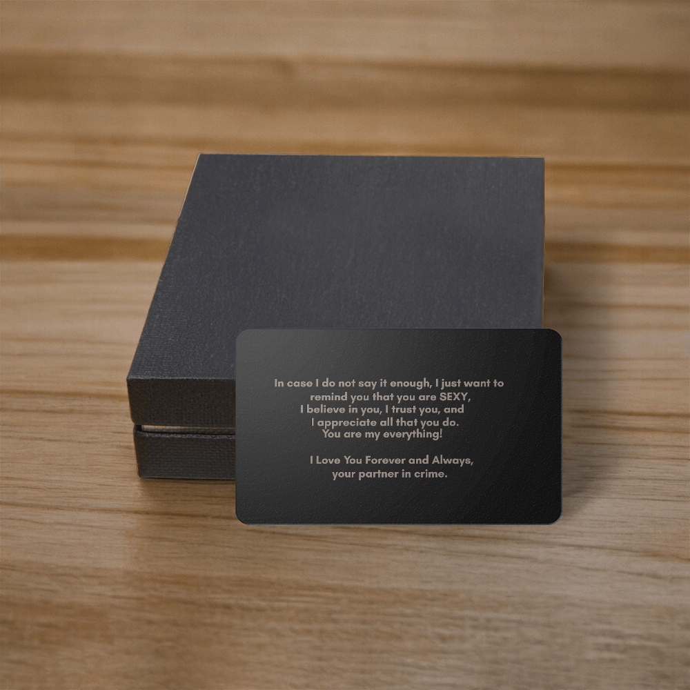 Engraved Wallet Card