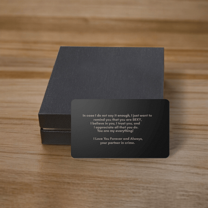 Engraved Wallet Card