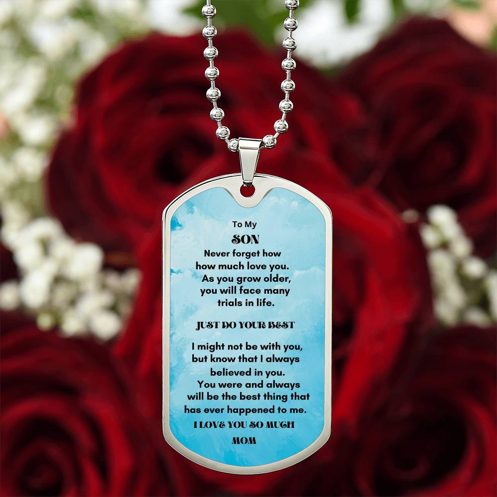 Personalized Luxury Military Dog Tag - A Timeless Keepsake for Your Loved Ones