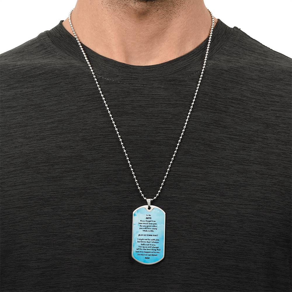 Personalized Luxury Military Dog Tag - A Timeless Keepsake for Your Loved Ones