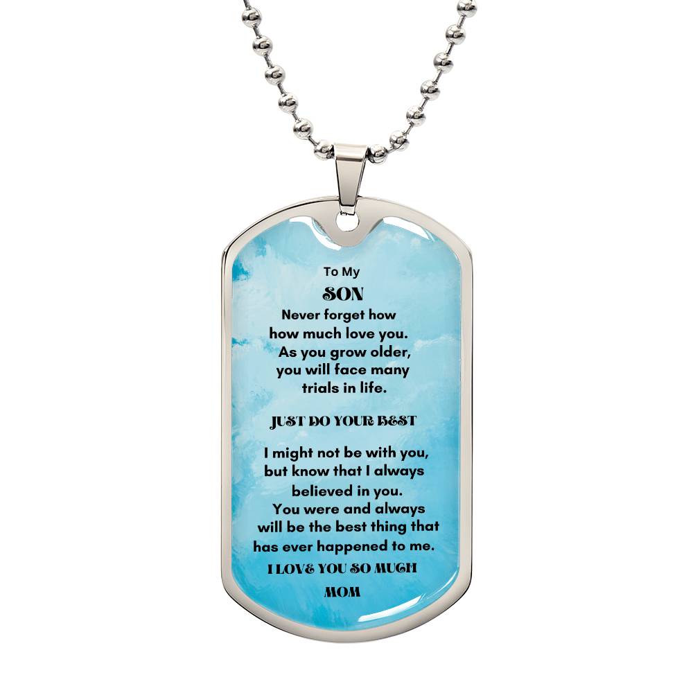 Personalized Luxury Military Dog Tag - A Timeless Keepsake for Your Loved Ones