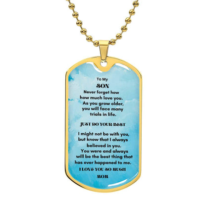 Personalized Luxury Military Dog Tag - A Timeless Keepsake for Your Loved Ones