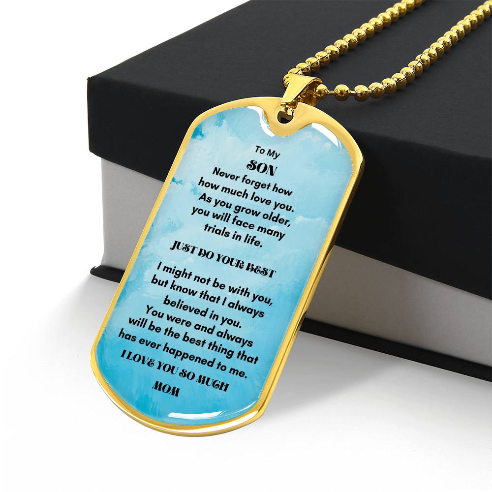 Personalized Luxury Military Dog Tag - A Timeless Keepsake for Your Loved Ones