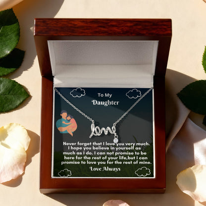 Scripted Love Necklace