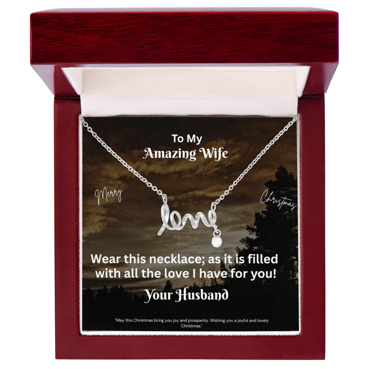Scripted Love Necklace