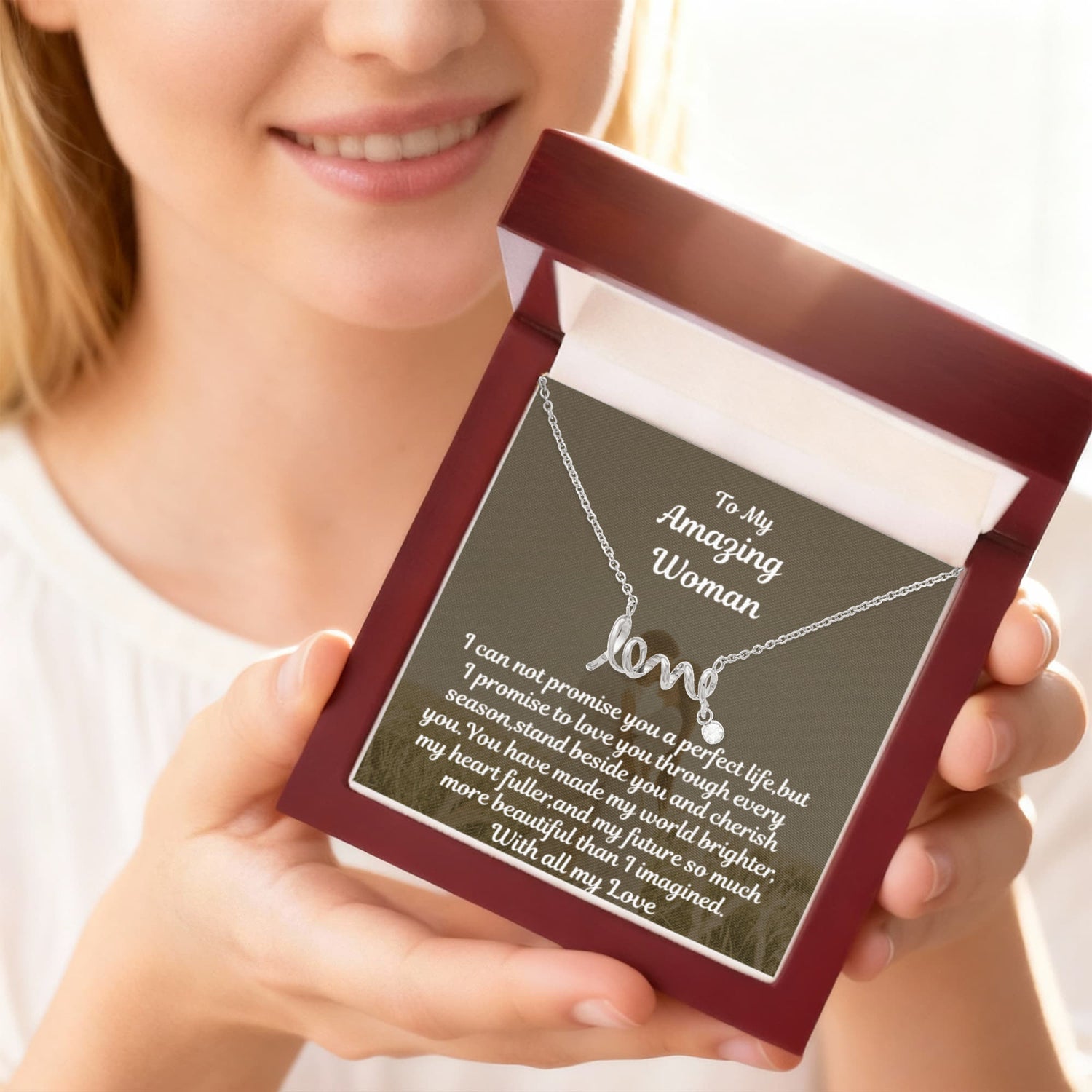 Scripted Love Necklace