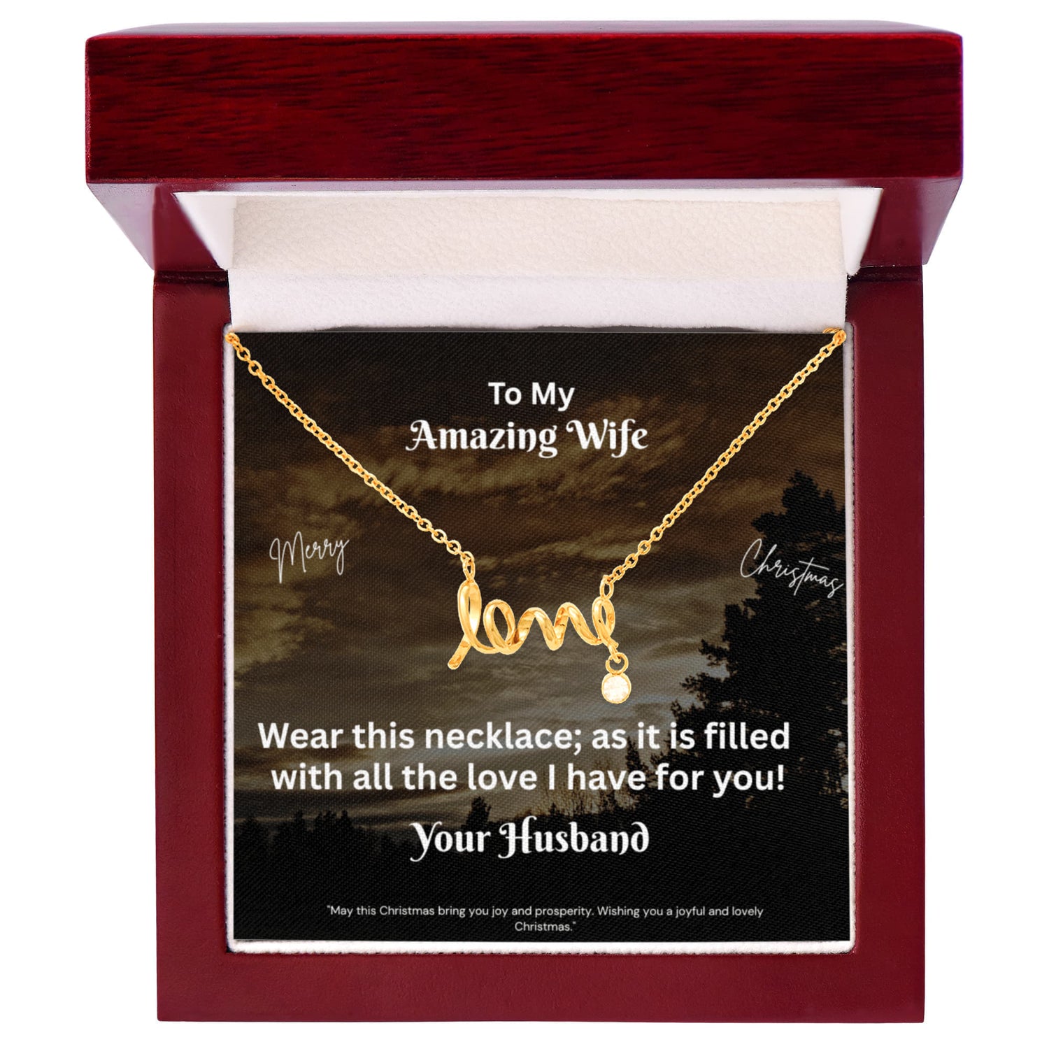Scripted Love Necklace