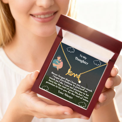 Scripted Love Necklace