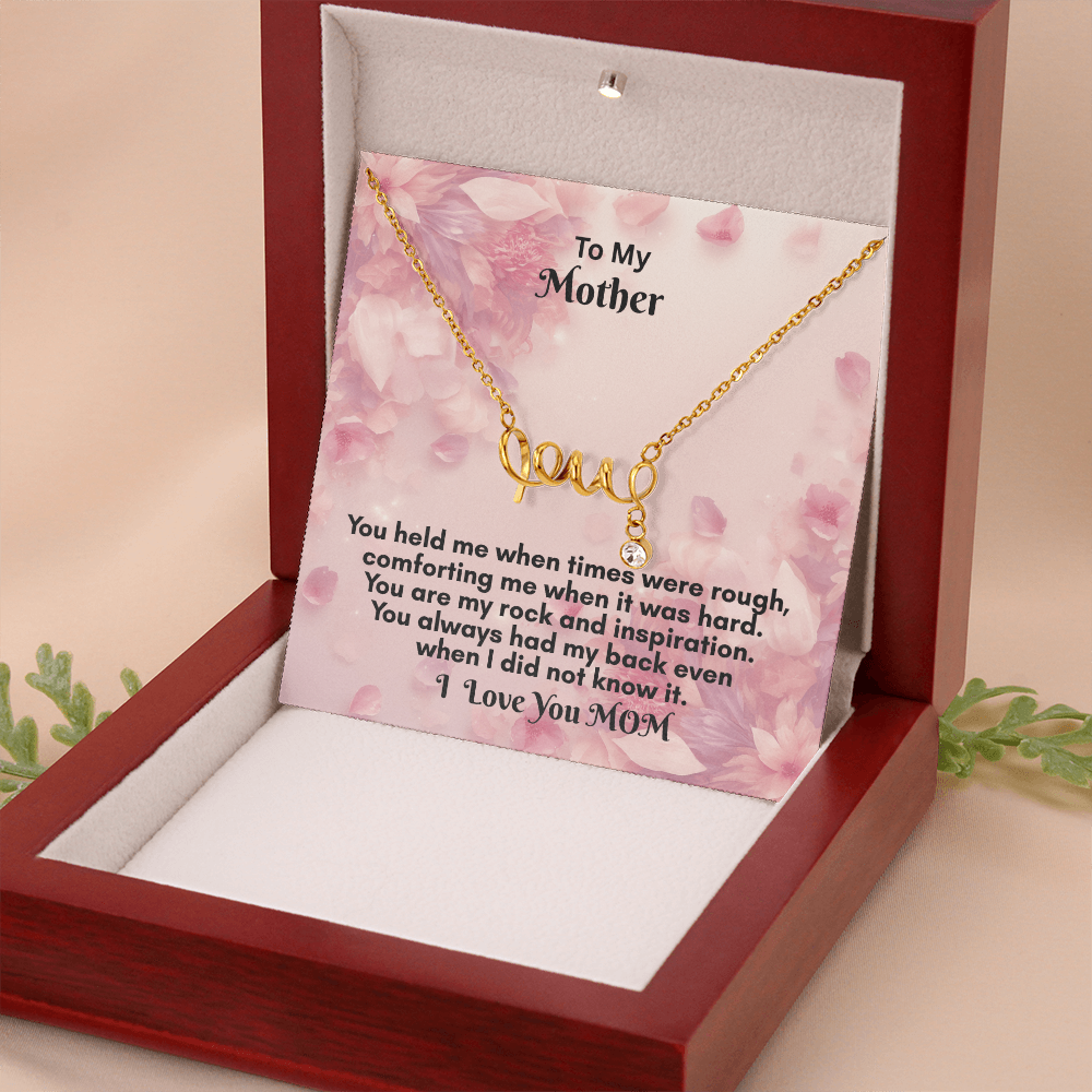 Scripted Love Necklace - Dainty Jewelry to Express Your Affection