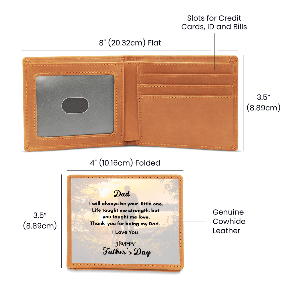 Graphic Leather Wallet for Dad