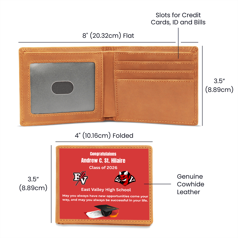 Graphic  Leather Wallet