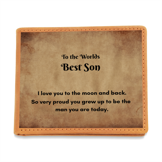 Graphic Leather Wallet