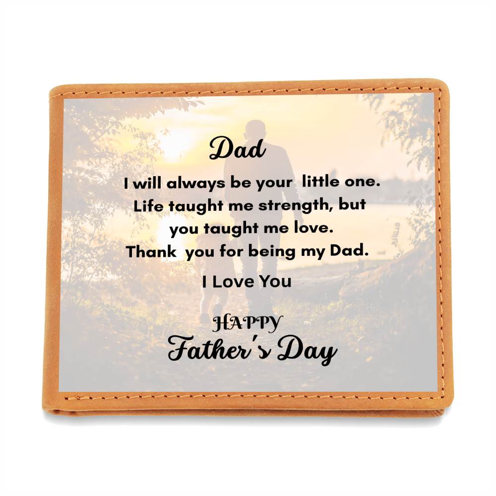 Graphic Leather Wallet for Dad
