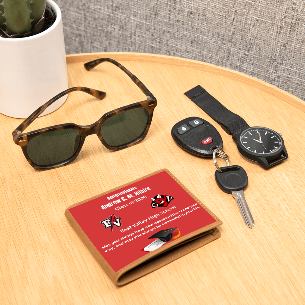 Graphic  Leather Wallet