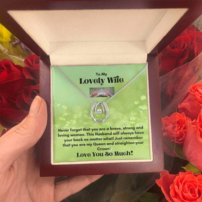 Embrace Your Fate with the Lucky in Love Pendant Necklace