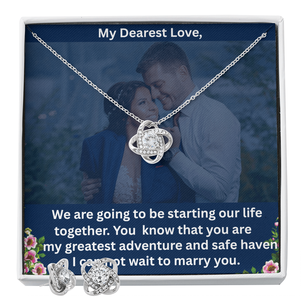 The Love Knot and Earring Set