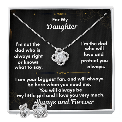 The Love Knot and Earring Set