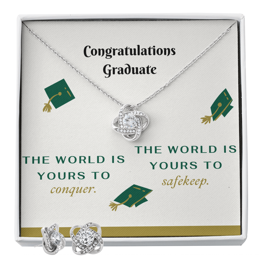Stunning Love Knot Necklace and Earring Set for Unforgettable Moments